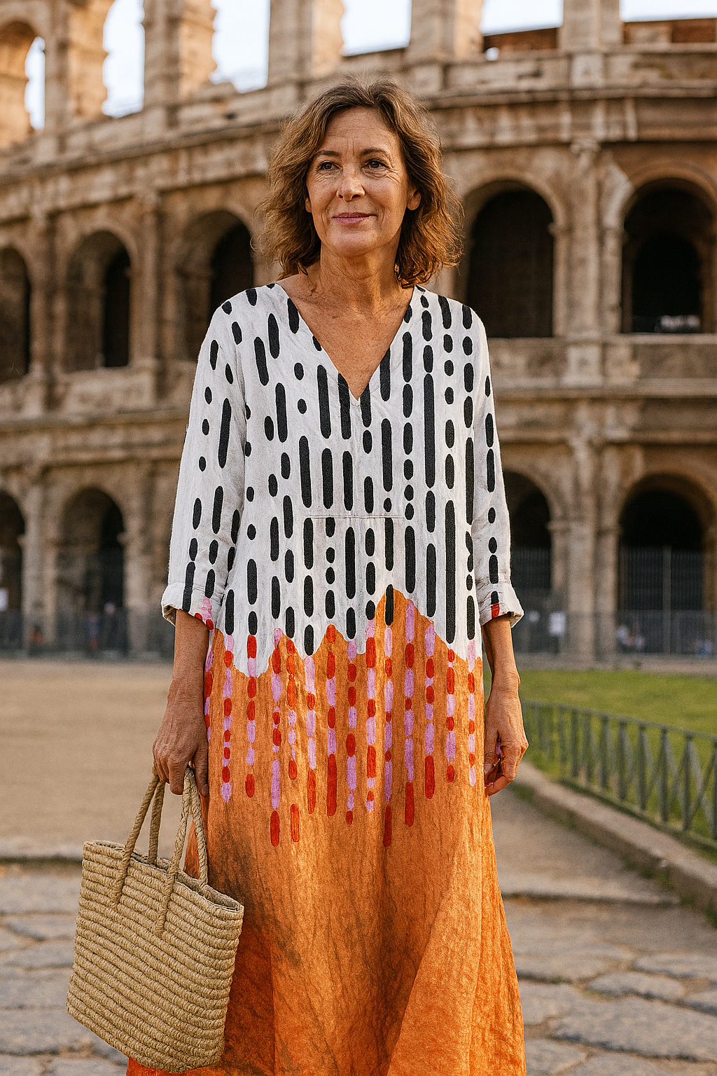 ALDEN | Elegantes geometrisches Kleid